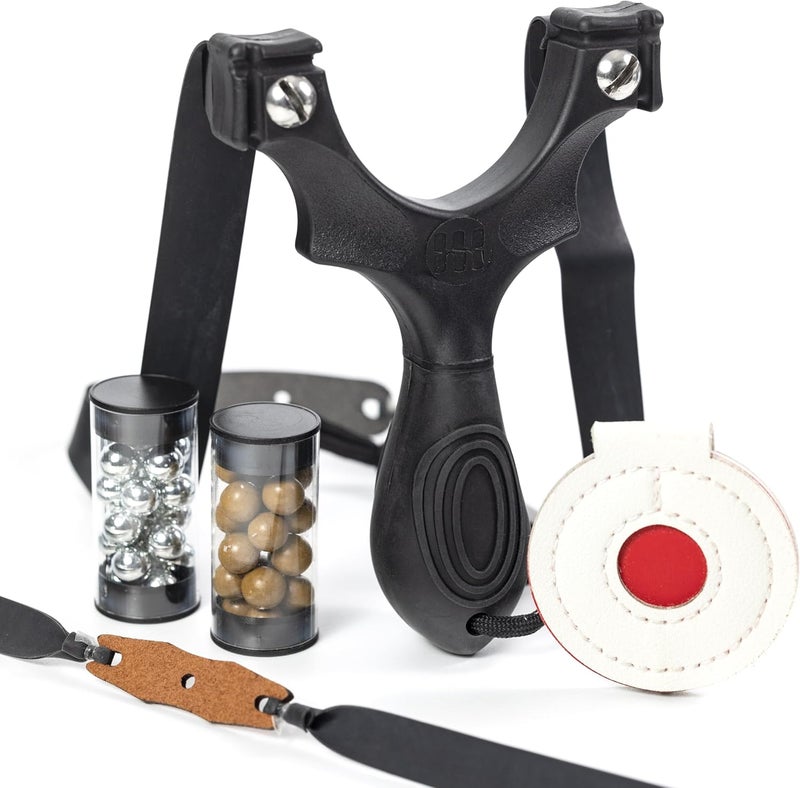 SimpleShot Scout XT Slingshot with Target, Clay Ammo and Bands for Professional Hunting and Powerful Target Shooting Sling Shot - Image 1