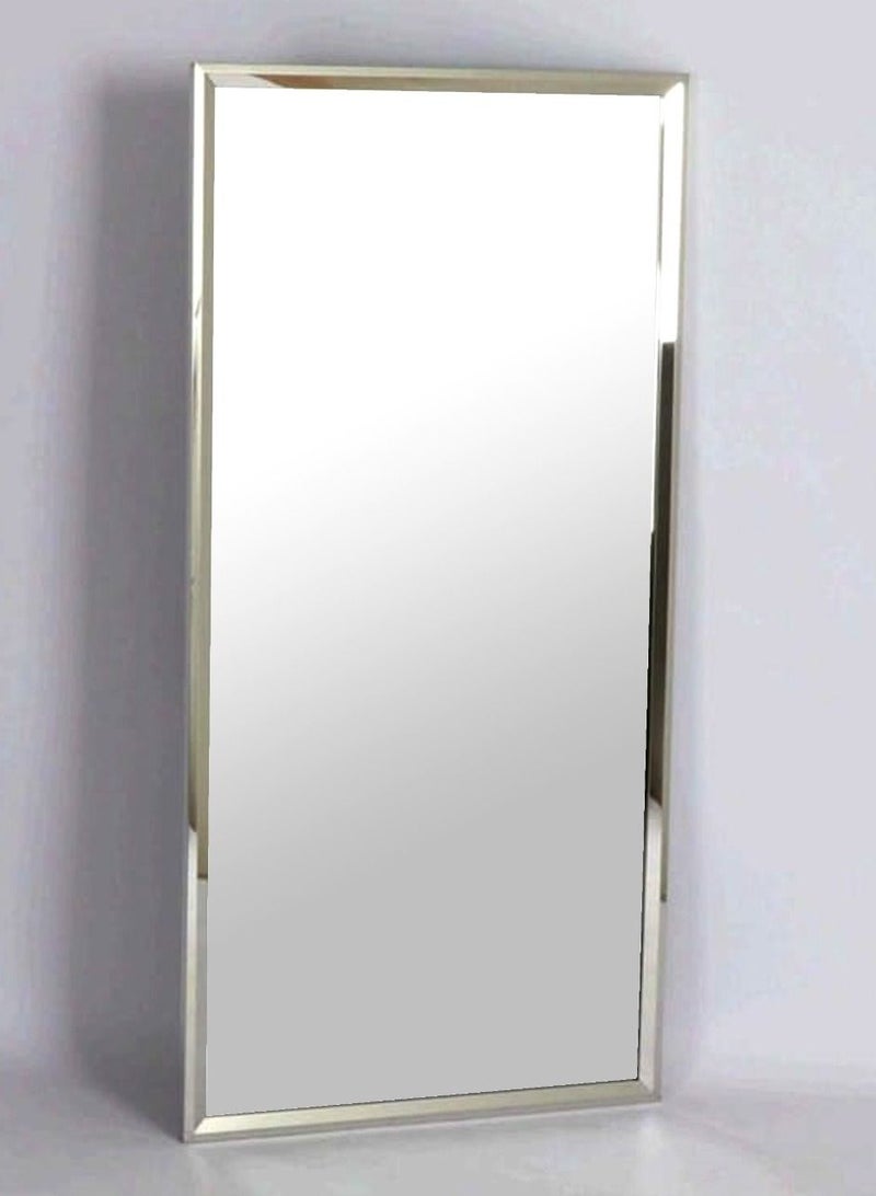 Rectangular Mirror With Stainless Steel Frame 60*120cm.  - Image 1