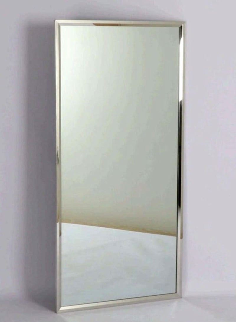 Rectangular Mirror With Stainless Steel Frame 60*120cm.  - Image 5