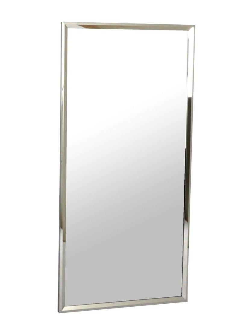 Rectangular Mirror With Stainless Steel Frame 60*120cm.  - Image 3