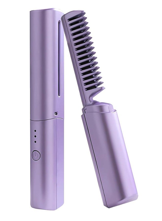 Professional Cordless Hair Straightener Comb - USB Rechargeable, Compact & Travel-Friendly - Image 1