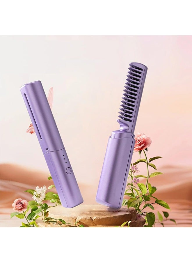 Professional Cordless Hair Straightener Comb - USB Rechargeable, Compact & Travel-Friendly - Image 2