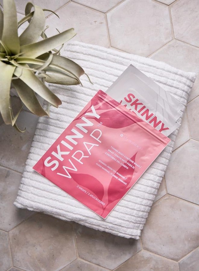 It Works! Skinny Wrap - 3 Count Firming Body Contour Wraps with Seaweed, Green Tea & Guarana - Toning & Tightening Wraps for Belly, Arms & Thighs - Fast Acting Spa Body Wraps - Image 3