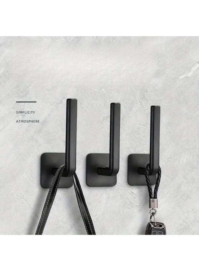 2 Random Color No Drill Wall Hooks Strong Adhesive Plastic Hanging Hooks for Clothes Kitchen Storage - Image 2