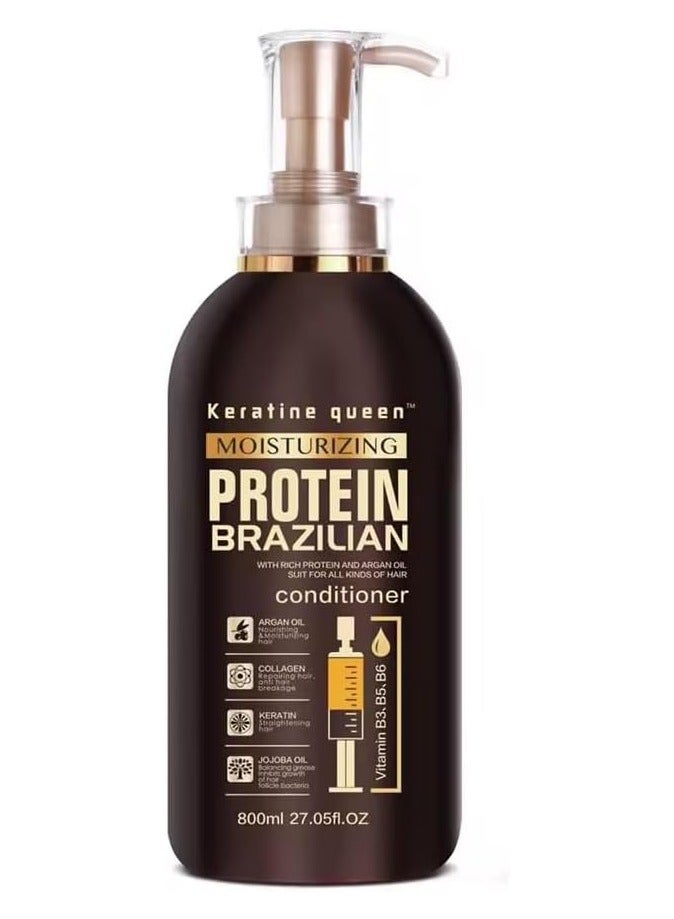 كيراتين كوين بروتين كوين بلسم برازيلي مرطب 800 مل - Image 1