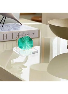 Hipiwe Metal Display Stand With Acrylic Base, Gold Business Card Holder Stand Small Rock Easel Stand For Fossil Coral, Mineral Rocks, Geodes, Agate Small Collectibles  - Image 2