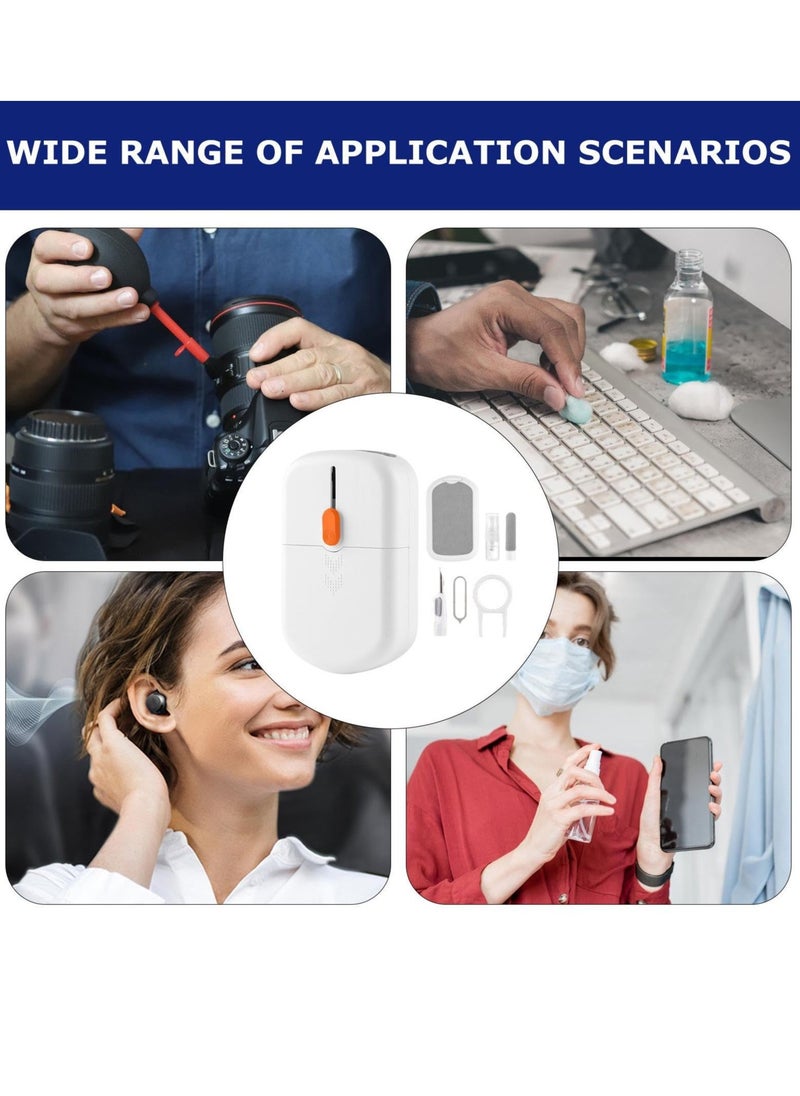 طقم تنظيف شاشة الكمبيوتر المحمول ولوحة المفاتيح، أداة تنظيف الإلكترونيات، أداة تنظيف الغبار بسهولة، طقم فرشاة تنظيف لوحة المفاتيح، أداة إزالة الغبار متعددة الوظائف وقابلة للحمل للوحة المفاتيح - Image 3