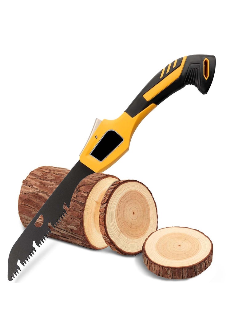 SYOSI 20 inches Folding Saw Pruning Saw Extra Long Blade Dry Wood Cutting Hand Saw with Hard Teeth Portable Foldable Ourdoor Survival Handsaw for Wood Garden Camping - Image 1