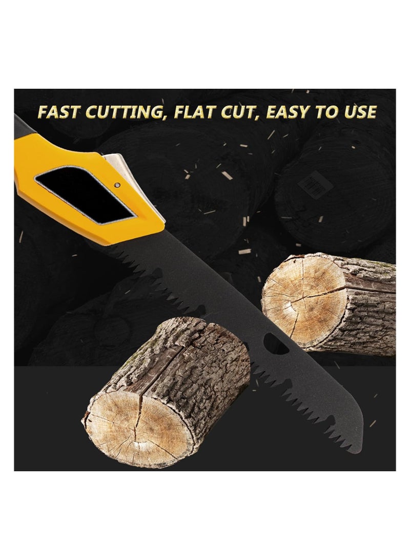 SYOSI 20 inches Folding Saw Pruning Saw Extra Long Blade Dry Wood Cutting Hand Saw with Hard Teeth Portable Foldable Ourdoor Survival Handsaw for Wood Garden Camping - Image 2