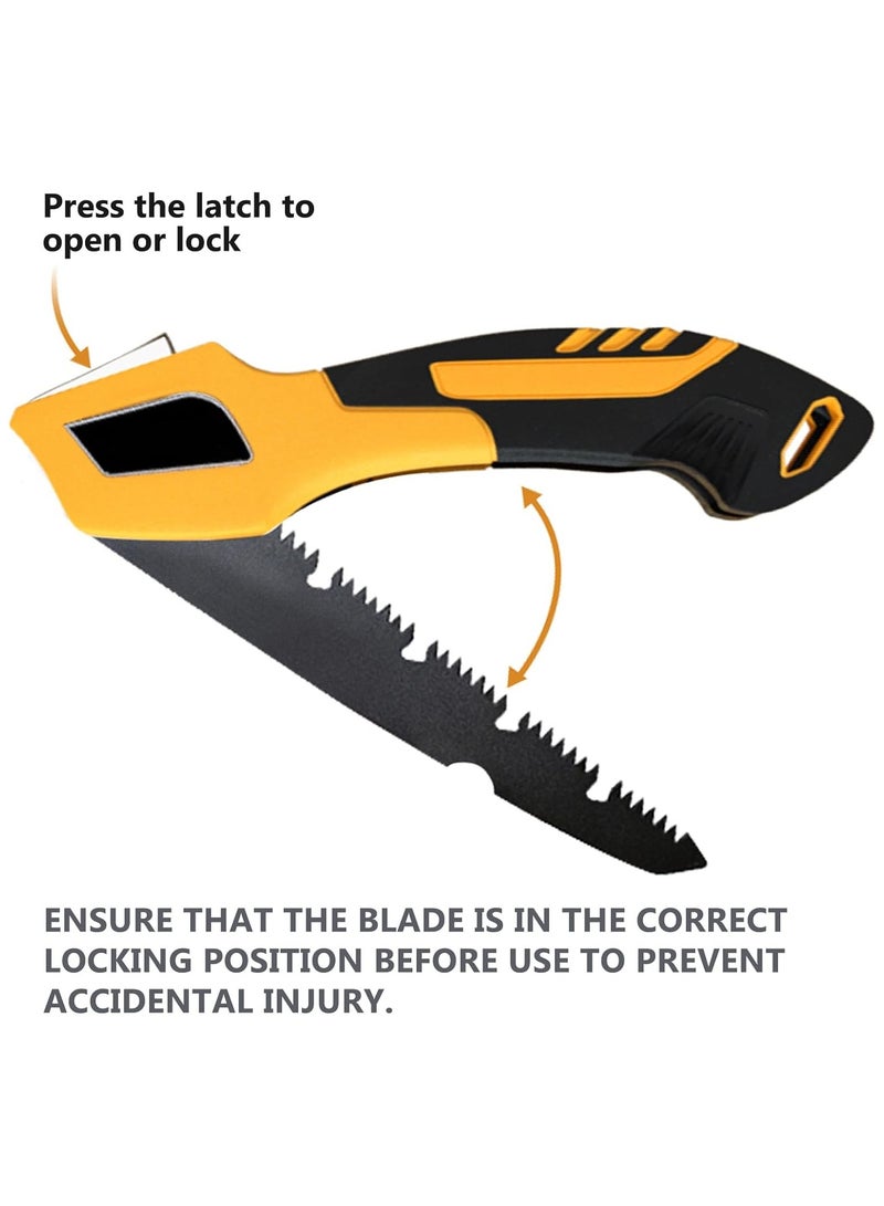 SYOSI 20 inches Folding Saw Pruning Saw Extra Long Blade Dry Wood Cutting Hand Saw with Hard Teeth Portable Foldable Ourdoor Survival Handsaw for Wood Garden Camping - Image 5