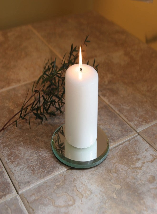 Luces Smokeless Scented Paraffin Wax White Round Pillar Candles Decoration for Party,Birthday Party,Dinner Table, Living Room Pack of 6 - Image 4