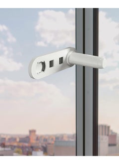 Sliding Door Lock for Child Safety, Childproof Sliding Glass Door Lock, Baby Safety Slide Window Locks for Kids Proof Patio Closet Doors No Drilling Tools Needed Easy Installation 2Pcs