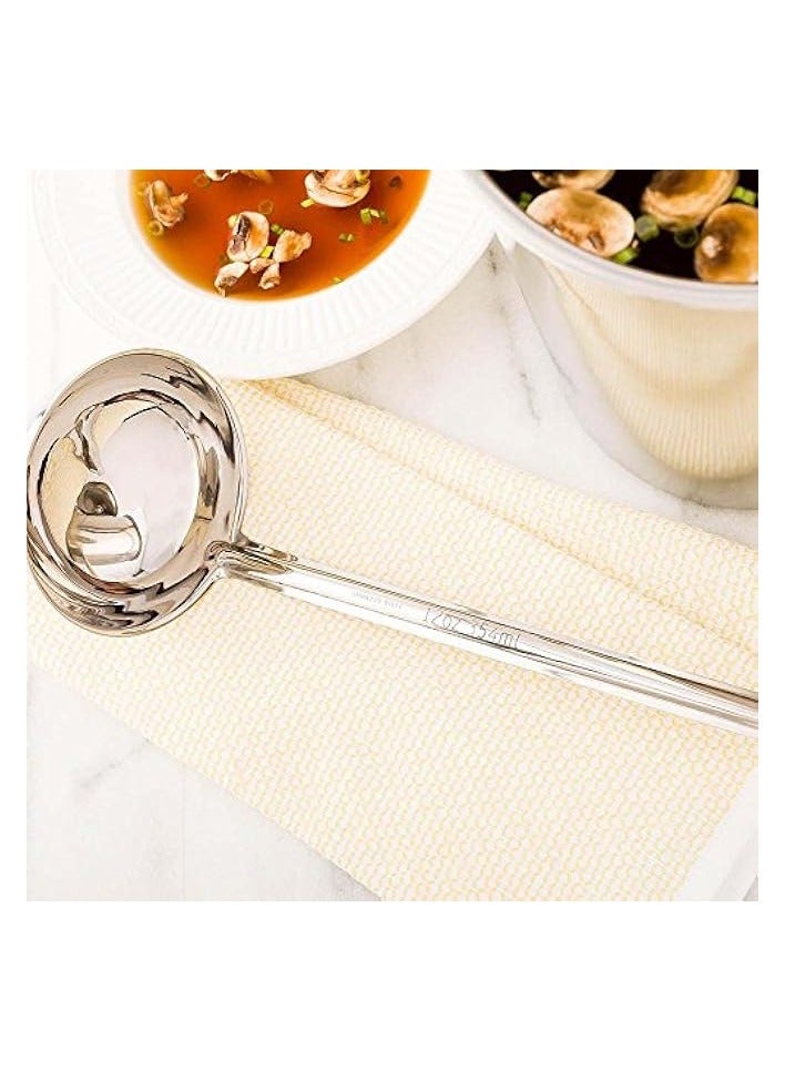 Green Tiger Stainless Steel Serving Ladle, Serving Spoon - Hook Handle - Heavy Duty, Commercial Grade - 12 oz - 1ct Box - Image 3