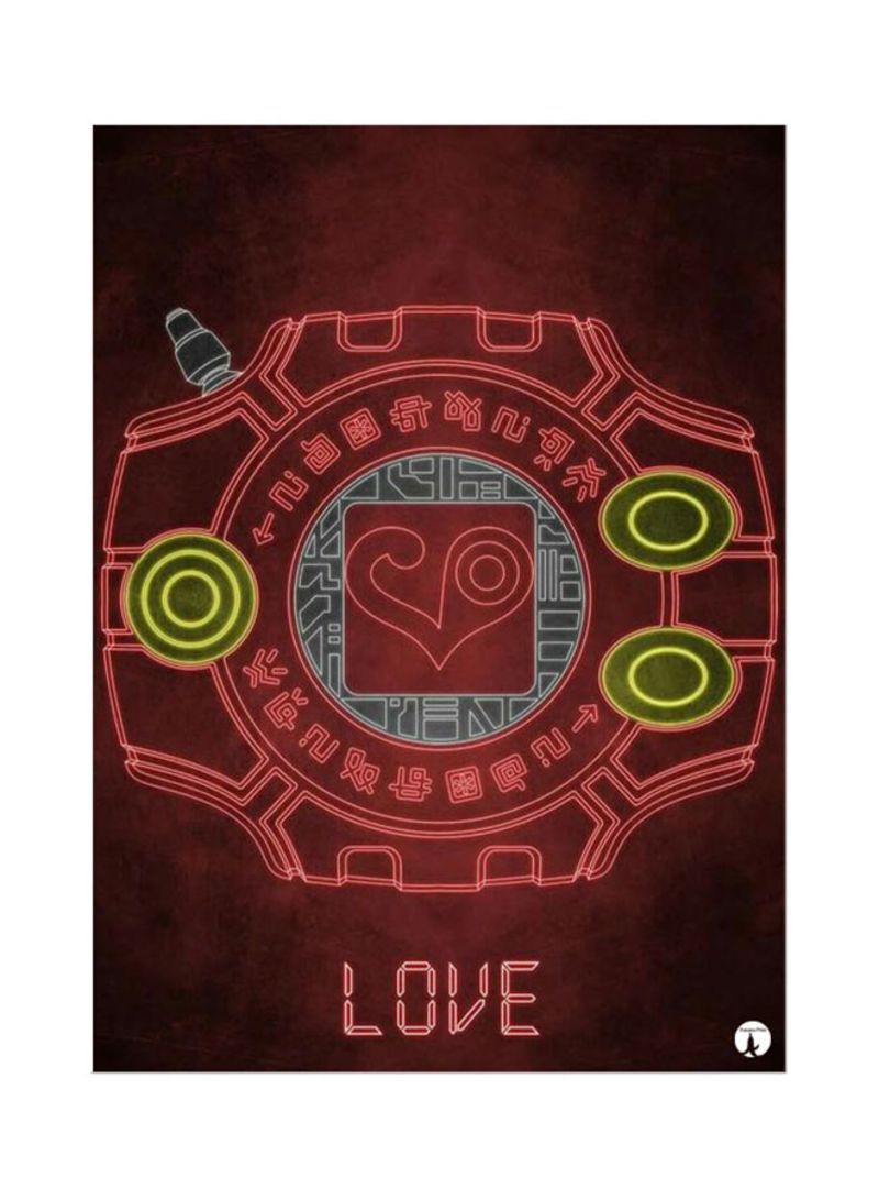 RKN The Anime Digimon Mouse Pad Red