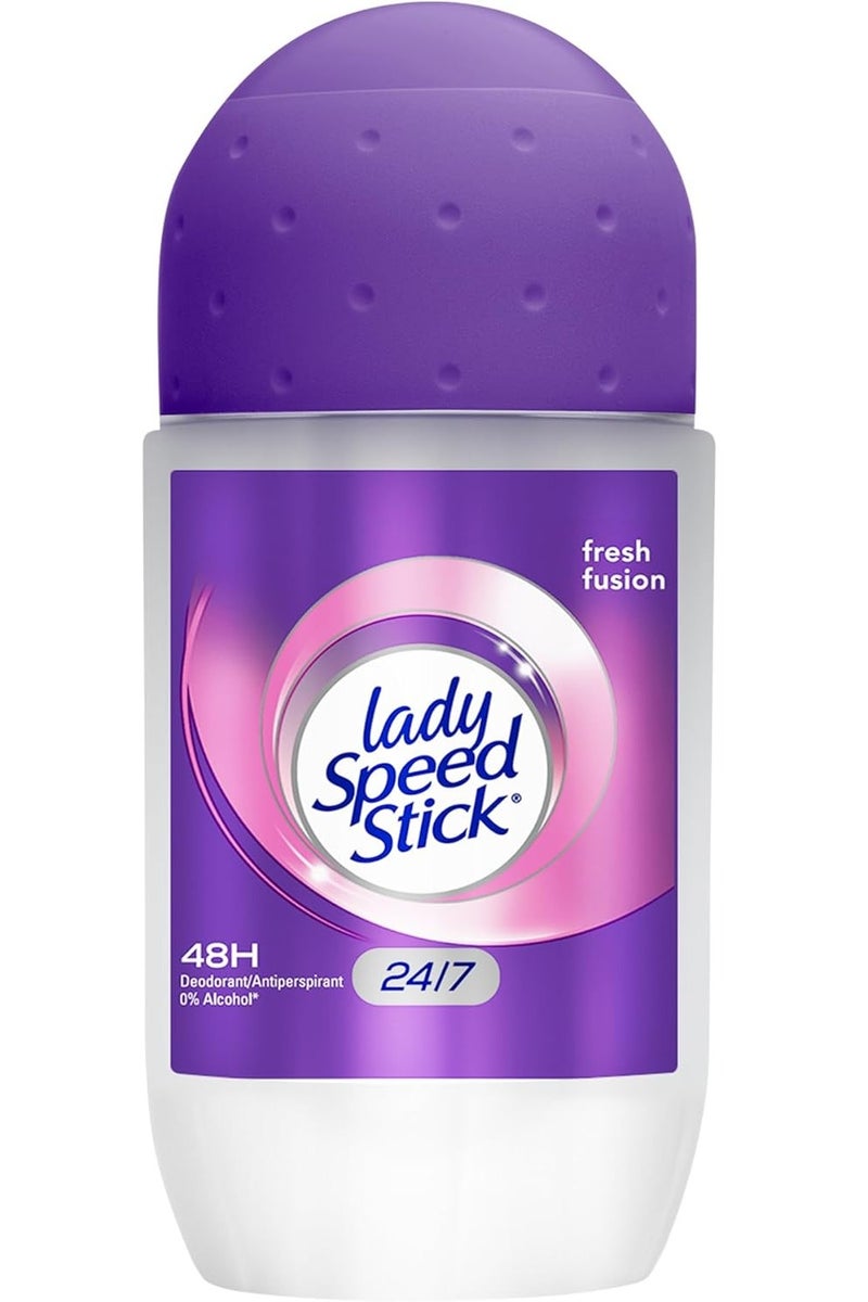 ليدي سبيد ستيك مزيل عرق فريش فيوجن رول أون للنساء، 50 مل