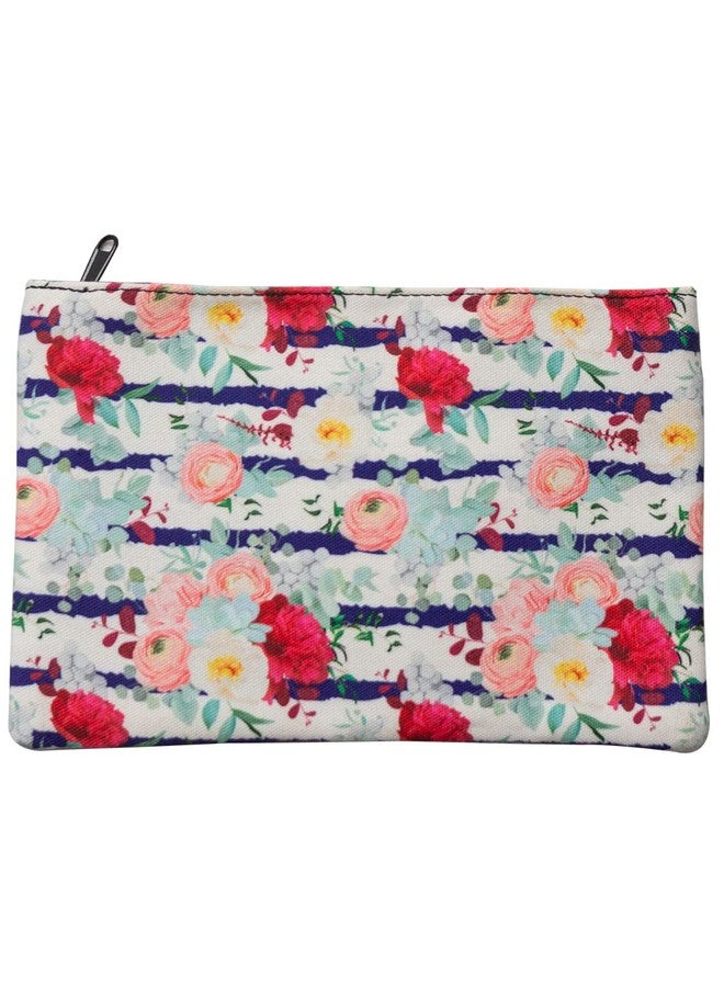 BAND BOX Flower Power Multipupose Pouch | Printed Pattern with Zip Closer | Stationary Pouch for Girls, Pouch for Travelling, Cosmetic Pouch for Women - Image 2