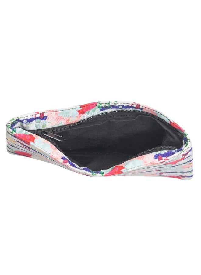BAND BOX Flower Power Multipupose Pouch | Printed Pattern with Zip Closer | Stationary Pouch for Girls, Pouch for Travelling, Cosmetic Pouch for Women - Image 3
