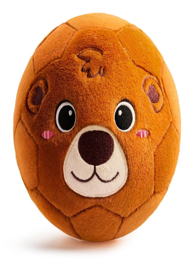 VangeBow Silent Indoor Soccer Balls for Toddlers 1-3, Inflatable Soft Plush Baby Toddler Soccer Ball Toys Gifts for 1 2 3 4 5 Year Old Boy Girl First Birthday Gift (Bear, Pump Include) - Image 1