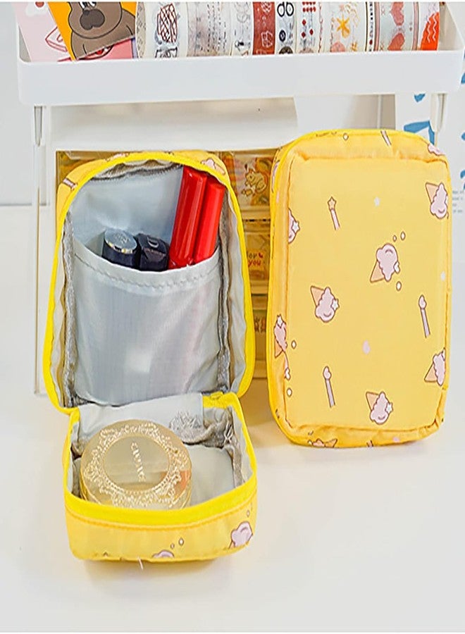 Flywind 2 Pack Sanitary Napkin Storage Bag Small Portable Menstrual Cup Nursing Pad Storage Pouch, Traveler Friendly Menstrual Period Bag, Mini Makeup Bag with Zipper for Women Teen Girls - Image 3