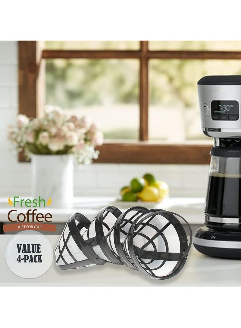 Oasisgalore 4 Reusable Coffee Filters，8-12 Cup Replacement Coffee Filter for Cuisinart Coffee Makers - Image 5