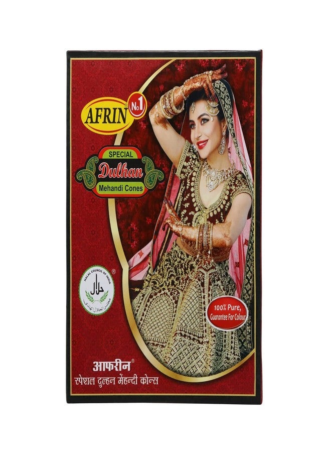 AFRIN Henna Special Mehendi Cone Pack of 12 (40gm each)|Natural Ready-to-Use Henna Cones for Dark Color, Smooth Application & Long-Lasting Stain - Image 5