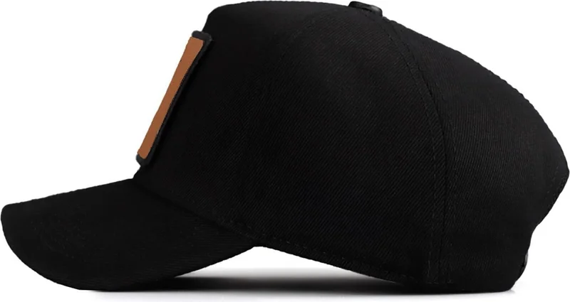 Black Börk BlackBörk V1 Baseball Lion - Unisex Black Hat (Cap) with 13 Code Logo