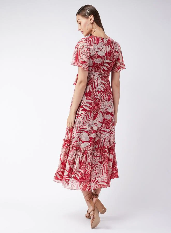 Miss Chase Floral Chiffon Dress