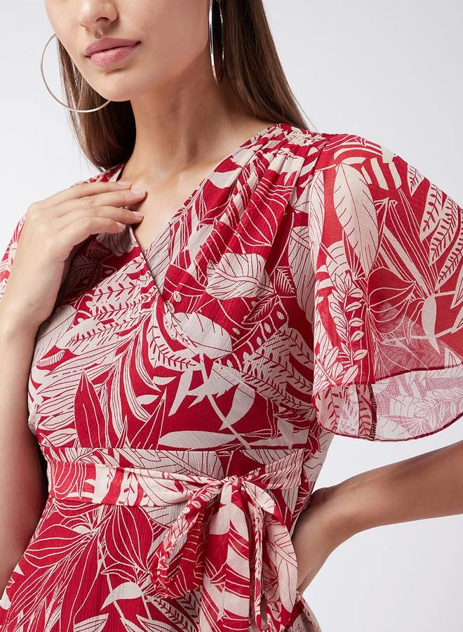 Miss Chase Floral Chiffon Dress