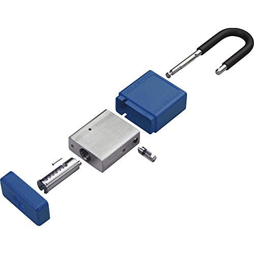 Zing Green Products 7073 RecycLock Safety Padlock, Keyed Alike, Blue, 1-1/2" Shackle, 3" Body - Image 2
