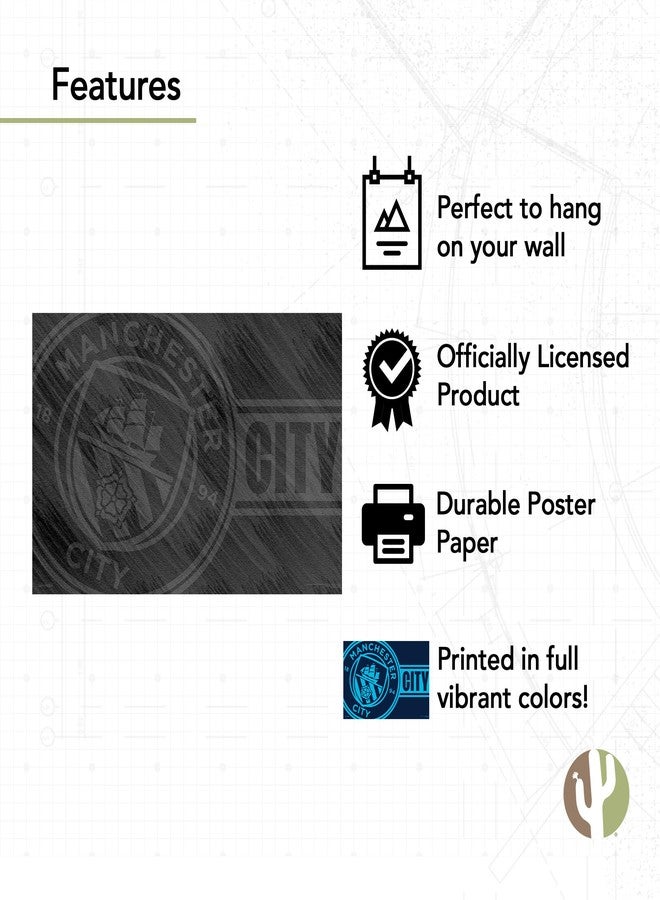 Desert Cactus Manchester City FC Poster Man City MCFC Football Soccer 11 x 17 Inch Room Office Décor Decoration Official Fan Gear (11x17 inch,Style 10) - Image 4