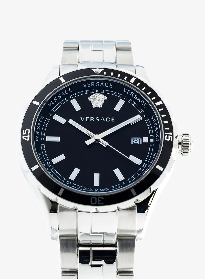 Versace Hellenyium Black Dial Watch
