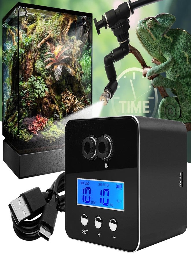 MYGIIKAKA Reptile Fogger Automatic Reptile Mister Fogger for Terrarium, Timed Reptile Humidifiers for Chameleon/Lizard/Snake/Turtle/Frog (Touch Version -2nd Upgrade) - Image 1