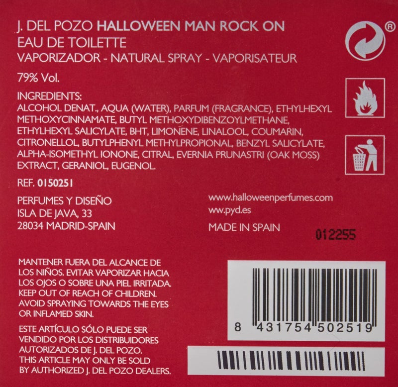 Halloween Man Rock On Eau de Toilette 4.2 Oz - Image 4