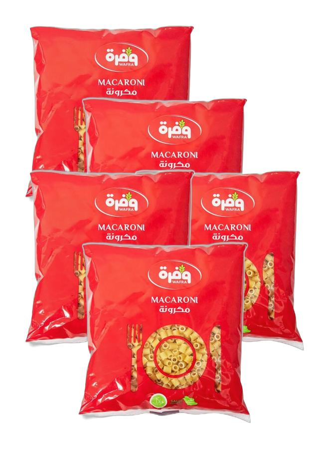 WAFRA Macaroni Mezzi Sedanini Lisci #14, 400 g, Bundle of 5 - Image 1