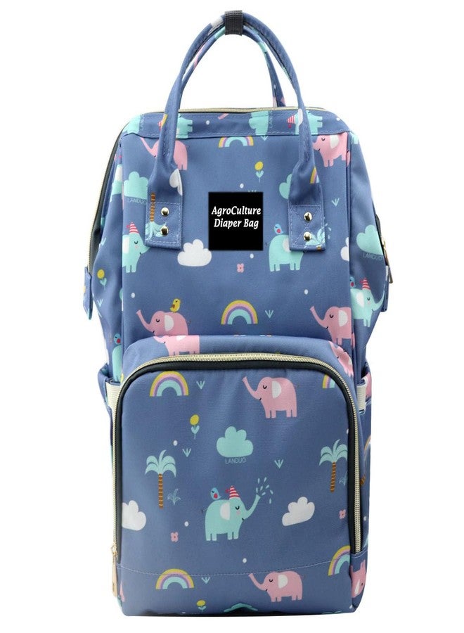 Tip 'n' Top Baby Diaper Bag Kids Travelling Bag with Insulated Bottle Pockets for Toddlers & Infants (Elephant Print) - Image 1