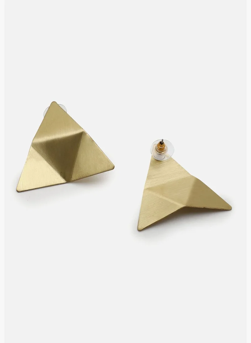 SOHI Gold Plated Designer casual Stud For Women