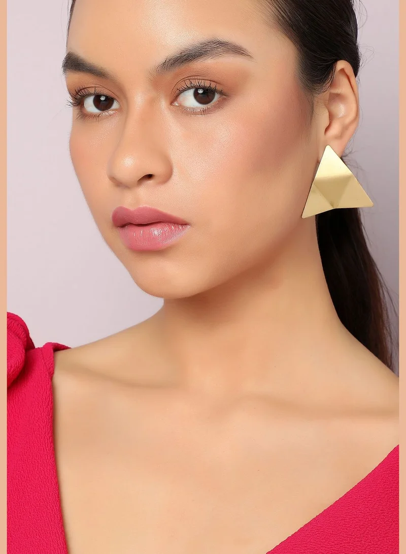 SOHI Gold Plated Designer casual Stud For Women