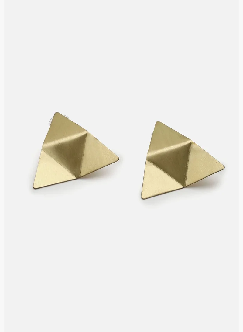 SOHI Gold Plated Designer casual Stud For Women