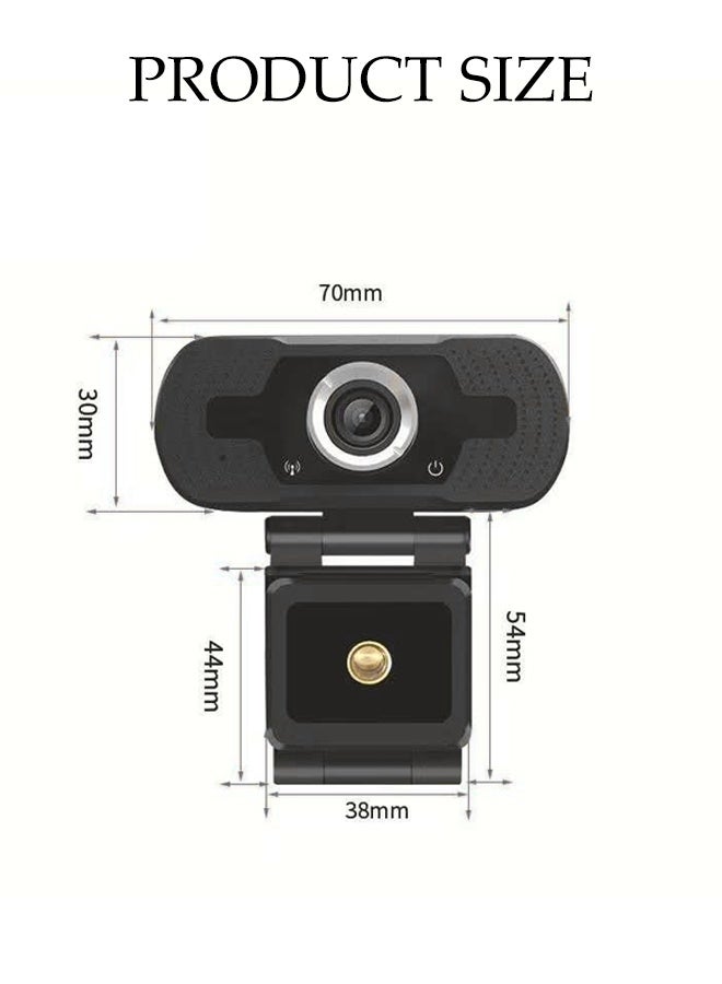 USB Webcam with Built-in Microphone,HD 1080p/30fps,Web Cameras for Computers,Laptop, Desktop,Meetings, Gaming - Image 3