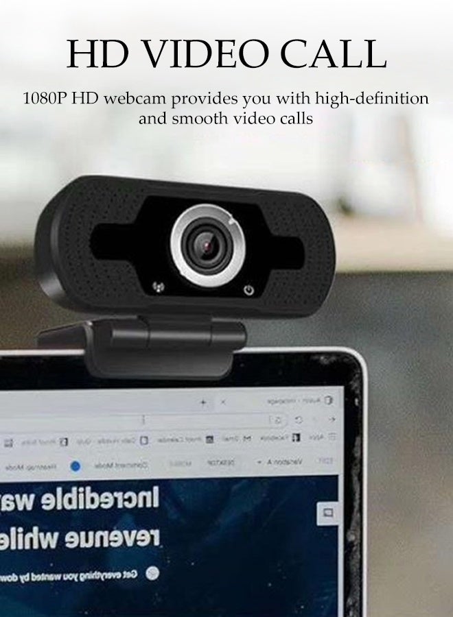 USB Webcam with Built-in Microphone,HD 1080p/30fps,Web Cameras for Computers,Laptop, Desktop,Meetings, Gaming - Image 4