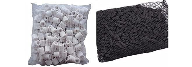500g Activated Carbon + 500g Ceramic Rings with Net Bag All Aquarium Fish Tank