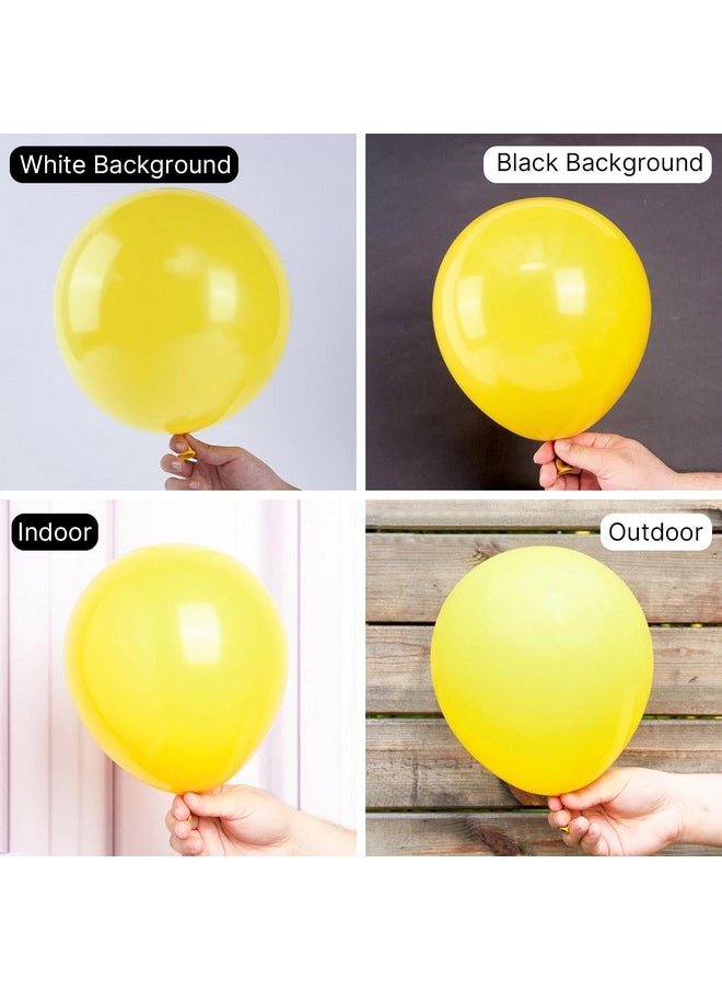 PartyWoo PartyWoo Yellow Balloons, 140 pcs Matte Yellow Balloons Different Sizes Pack of 18 Inch 12 Inch 10 Inch 5 Inch Yellow Latex Balloons for Balloon Garland Balloon Arch as Party Decorations, Yellow-Y55  - Image 3
