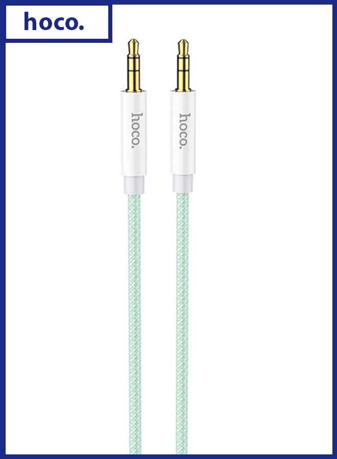 hoco. UPA19 Cable 3.5mm to 3.5mm audio AUX(L=2M, Green)  - Image 1