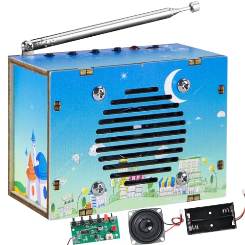 CYOEST Science Kits for Kids Age 812 1214 STEM Kits for Kids Age 810 STEM Toys Build Your Own FM Radio Kit DIY Electronic Craft Projects Gifts for Teen Girls Boys 9 11 13 15 16 Year Old Printed Blue - Image 1