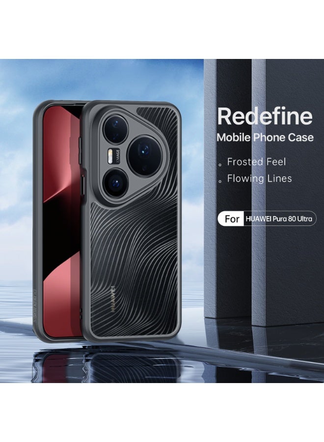 Dux Ducis Aimo Series For Huawei Pura 80 Ultra 5G TPU+PC Matte Drop-Proof Phone Cover -Black - Image 3