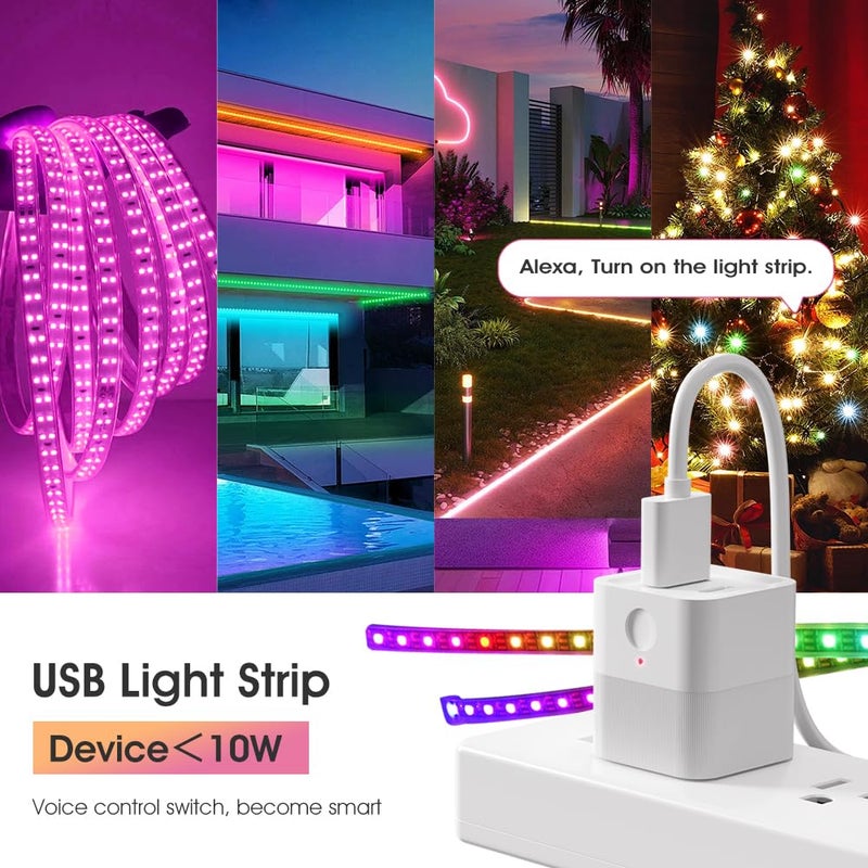 MHCOZY Tuya app Micro WIFI USB adaptor, Smart 5-12V DC outlet Switch,Remote Timer your USB device by Phone app,Compatible with Alexa Google Home - Image 5