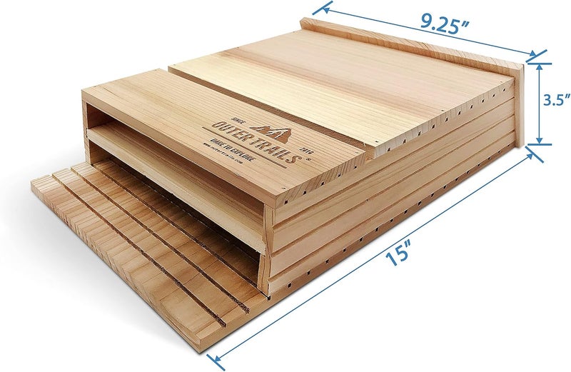 Outer Trails Bat House Outdoor Bat Habitat, Natural Cedar Wood, 2 Chamber - Image 4