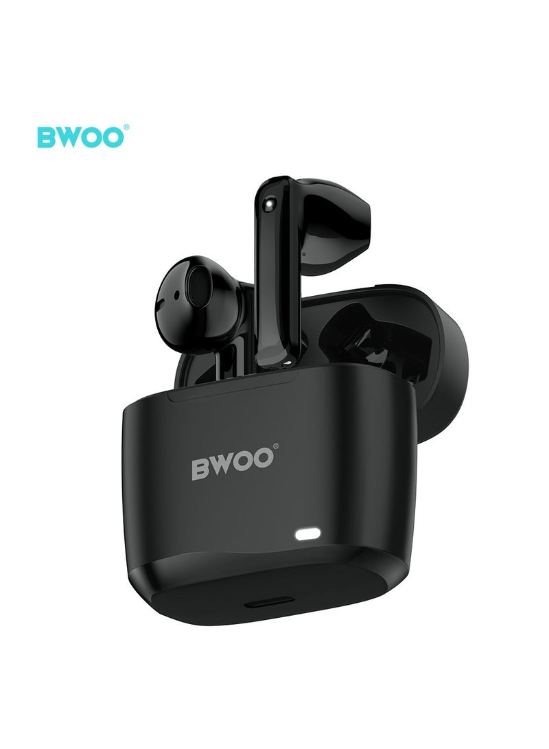 BWOO True Stereo Wireless Earphone Black - Image 2