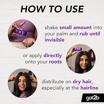 Got2b Powderful Volume Unisex Root Hair Styling Powder For Instant Volume and Root Boost Vegan 10g - Image 4