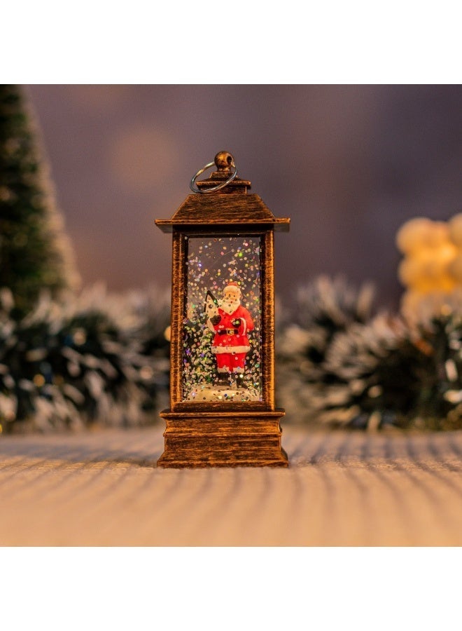Christmas lantern set (4 lanterns shipped together) includes Christmas lanterns, crystal lamps, Santa Claus, Christmas party decorations, Christmas ornaments, Christmas gifts, home decorations, Christmas trees, and snowmen. - Image 5